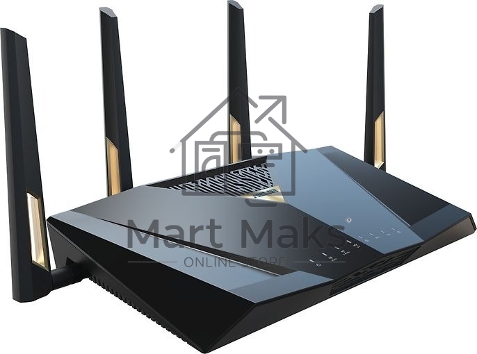 Маршрутизатор ASUS RT-BE88U, черный/желтый, 90IG08V0-MO3N0V