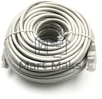 Патч-корд Buro UTP-5E-30M-G-LSZH серый UTP cat.5e RJ-45 (m)-RJ-45 (m) 30м