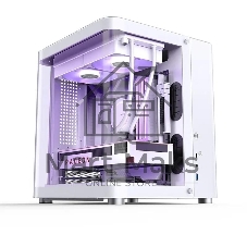 Компьютерный корпус без блока питания JONSBO TK-1, Mini-Tower, TG, no fan, 1xUSB-A 3.2 + 1xUSB-C 3.2, mATX, mITX White