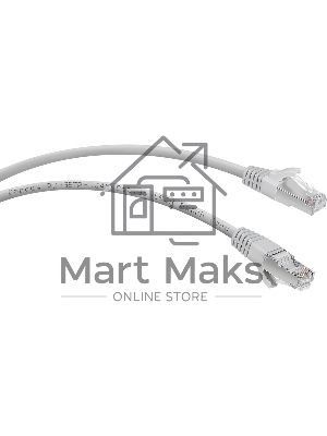 Шнур комм. Cabeus, кат. 6A, экр., S/FTP, RJ45/RJ45, LSZH, AWG26, 5м, серый