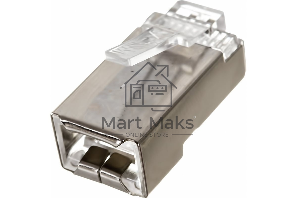 Коннектор VCOM RJ45 8P8C для FTP кабеля 5 кат. экранированные, 20шт,
