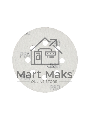 Круг шлифовальный PATRIOT на липучке, 125 мм, Р80, 8 отверстий, 5 шт