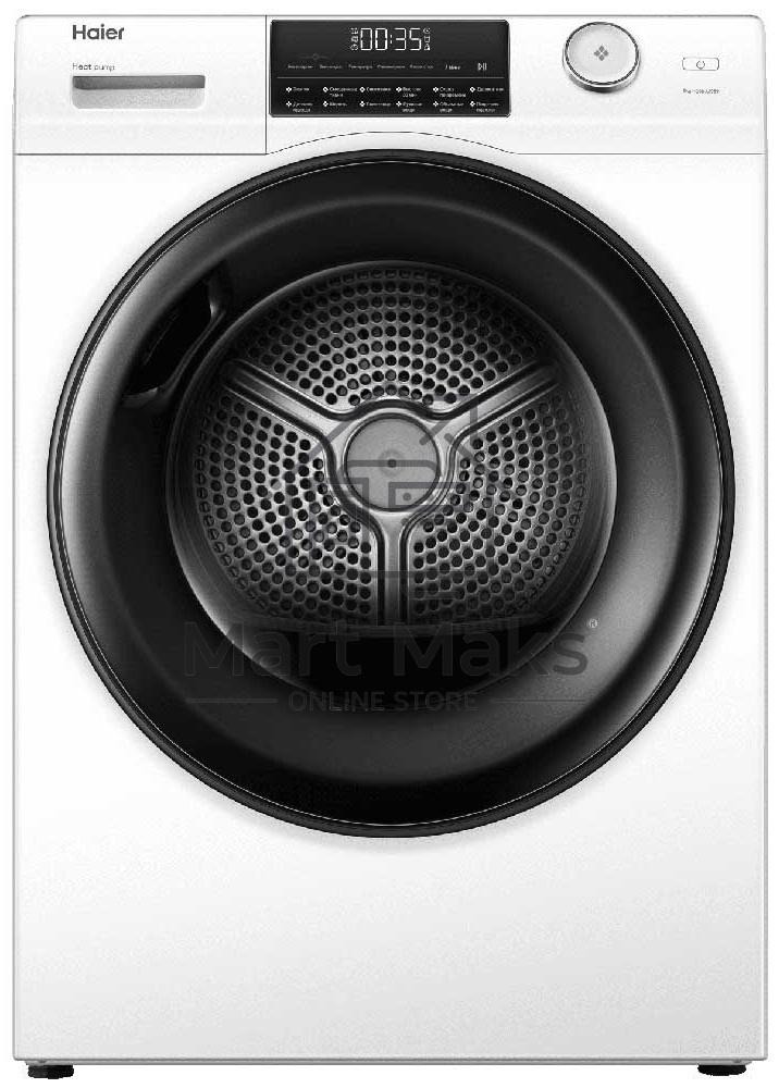 Сушильная машина Haier HD90-A2959 белый, 9 кг, сушка - тепловой насос, программ - 12, 59.5 x 84.5 x 66.5 см