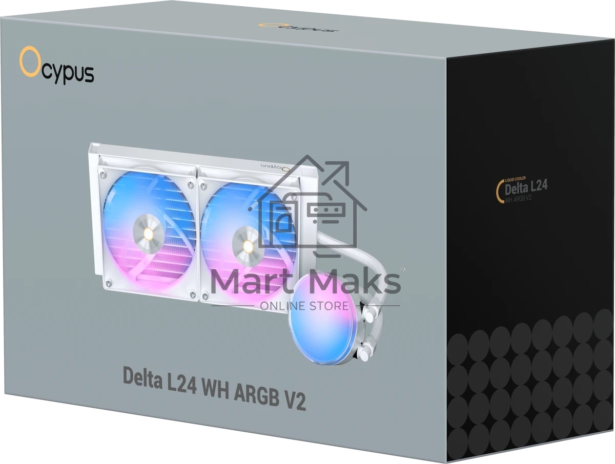 Система охлаждения Ocypus Delta L24 WH ARGB V2 White 280W/ All Intel/ AMD AM* / Screws