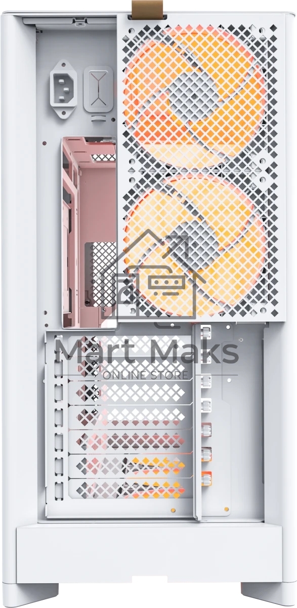 Компьютерный корпус Montech HS02 PRO белый без БП ATX 4x140мм 2xUSB 3.0 audio bott PSU