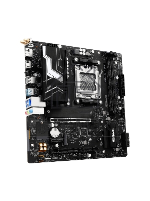 Материнская плата ASROCK B850M-X WIFI R2.0, AM5, AMD B850, 2xDDR5, 4xSATA, 2xM.2, 1xPCIe 5.0 x16, 1xPCIe 4.0 x4, 1xPCIe 3.0 x1, 1xDP, 1xHDMI, 1x2.5Gb LAN, Wi-Fi 6E, BT 5.2, 1xUSB-C 5Gbps, 3xUSB-A 5Gbps, 2xUSB-A 2.0, 3x3.5 мм, 7.1, mATX
