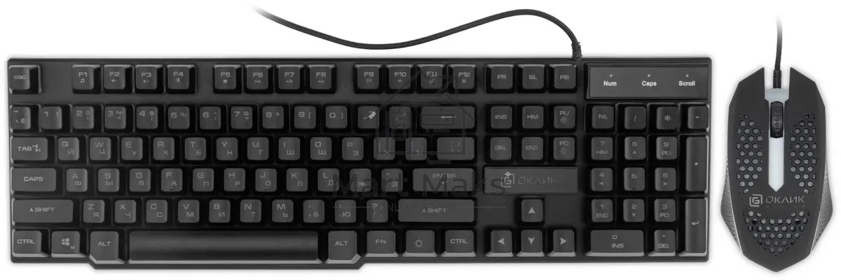 Клавиатура + мышь Оклик GMNG 400GMK клав:черный мышь:черный USB