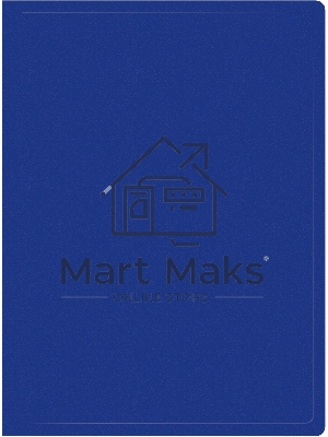 Папка с 60 прозрачными вкладками Silwerhof Eco A4, пластик, 0.7мм, синий