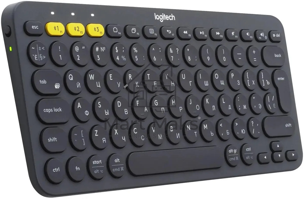 Клавиатура Logitech K380 беспроводная, Bluetooth, темно-серый