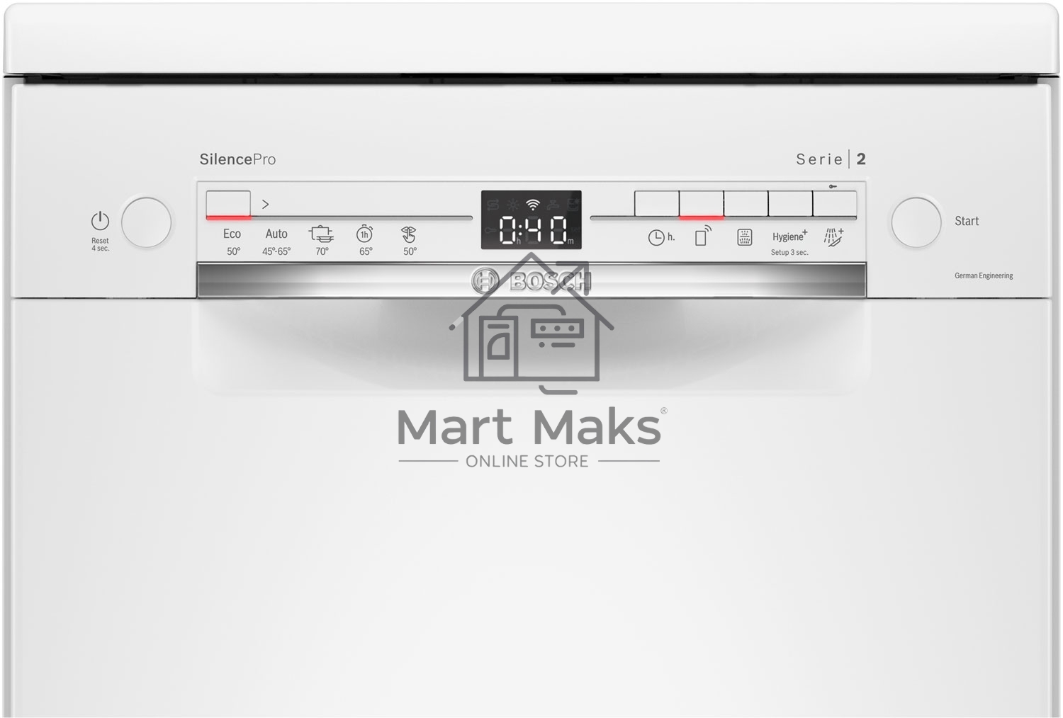 Посудомоечная машина Bosch SPS2HMW54Q, белый, 45 см, 10 компл., 43 дБ, класс A+