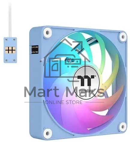 Вентилятор для корпуса Thermaltake CT140 EX Sync Hydrangea ARGB 140х140x25 синий (упаковка 3шт) CL-F197-PL14BU-A
