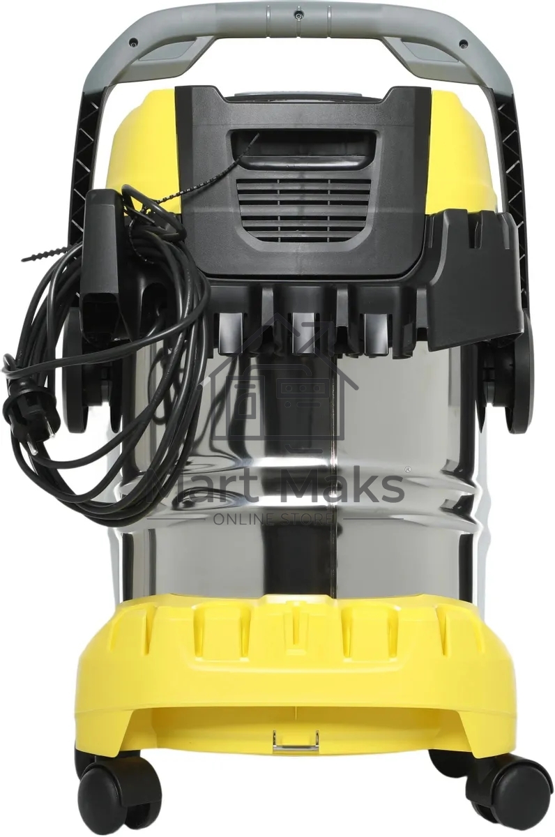 Строительный пылесос Karcher WD 5 S V-25/5/22 желтый, 1100 Вт, уборка сухая/сбор воды, пылесборник мешок/контейнер, 25 л