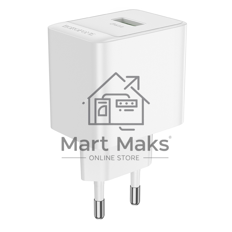 Сетевое зарядное устройство BOROFONE (6941991104749) BAS12A 1USB 3.0A QC3.0 18W White