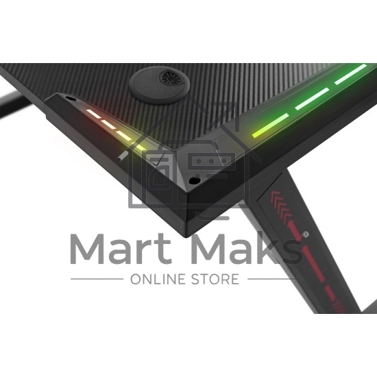 Стол игровой Defender Jupiter RGB,подвес кружки+гарн., черный_5