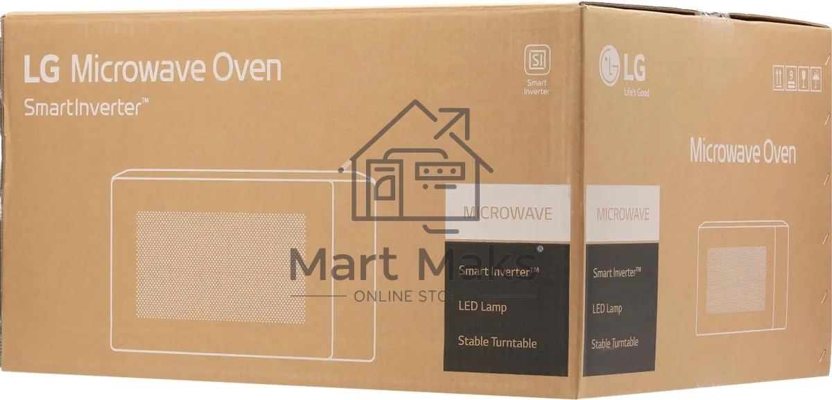 Микроволновая печь LG MW25R35GISL стальной /черный, 25 л, 1000 Вт, переключатели - сенсор