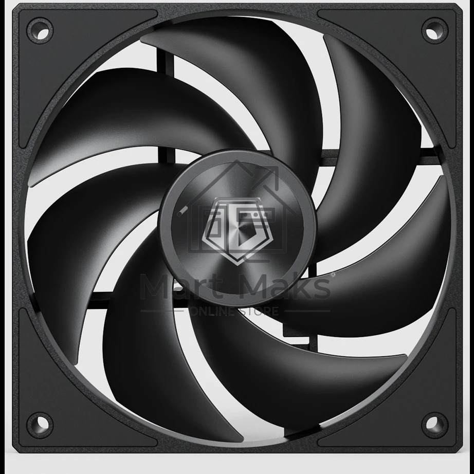 Вентилятор для корпуса ID-COOLING AF-1230-K черный, 120 мм, 2000 об/мин, 31.1 дБ, 4 pin