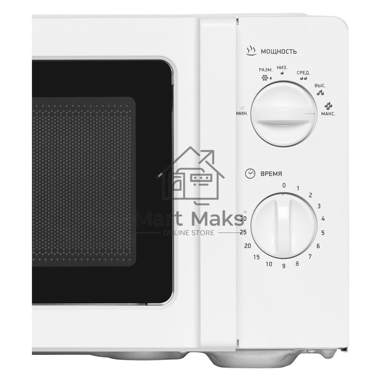 Микроволновая печь BBK 20MWS-777M/W белый, 20 л, 700 Вт, переключатели- поворотный механизм