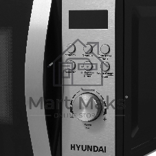 Микроволновая печь Hyundai HYM-D2071 черный, 20 л, 700 Вт, переключатели — кнопки, поворотный механизм
