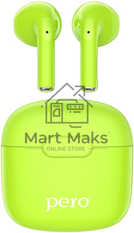 Беспроводные наушники PERO TWS05 COLORFUL Green