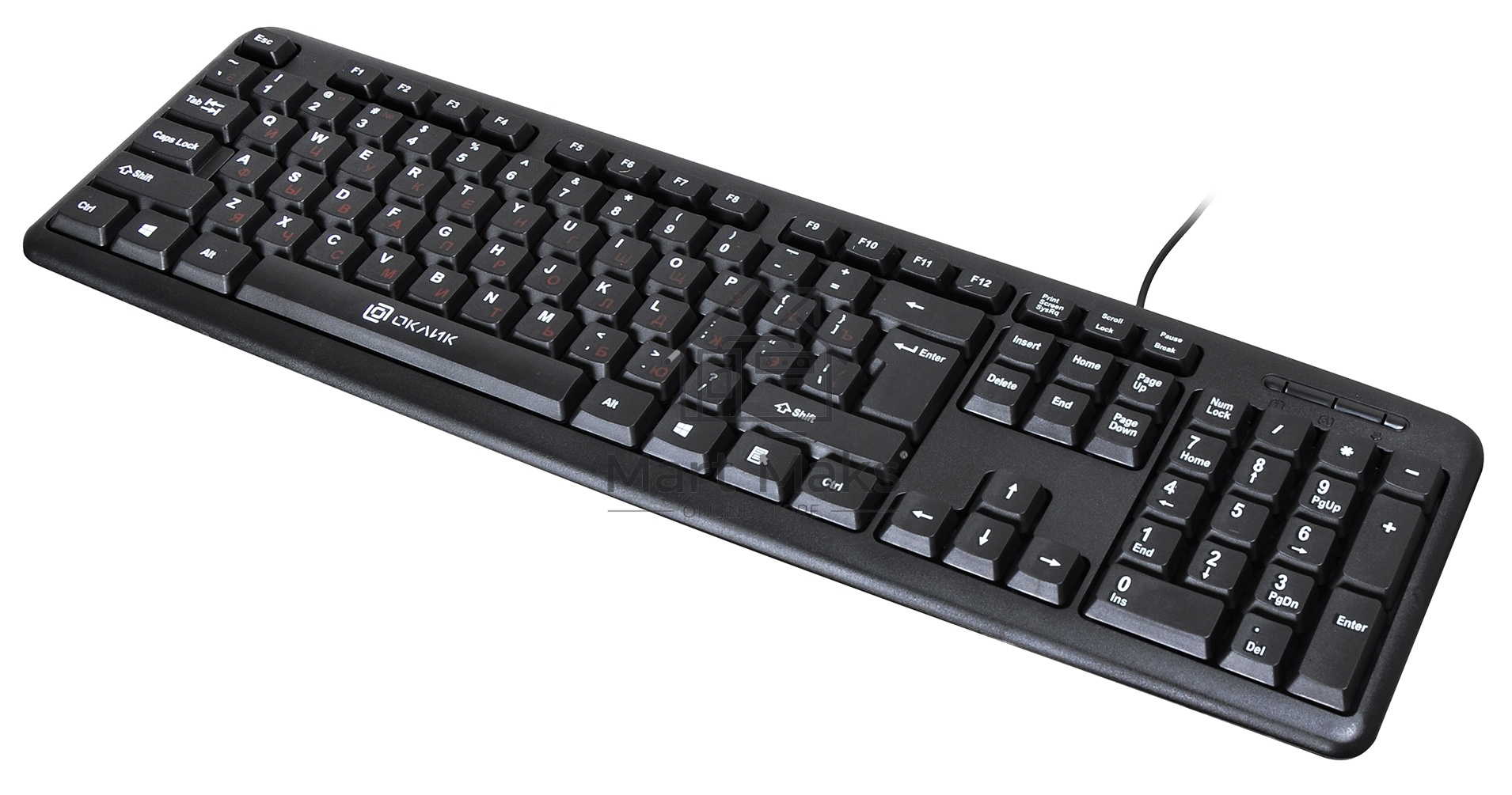 Клавиатура Oklick 90M проводная, USB, черный
