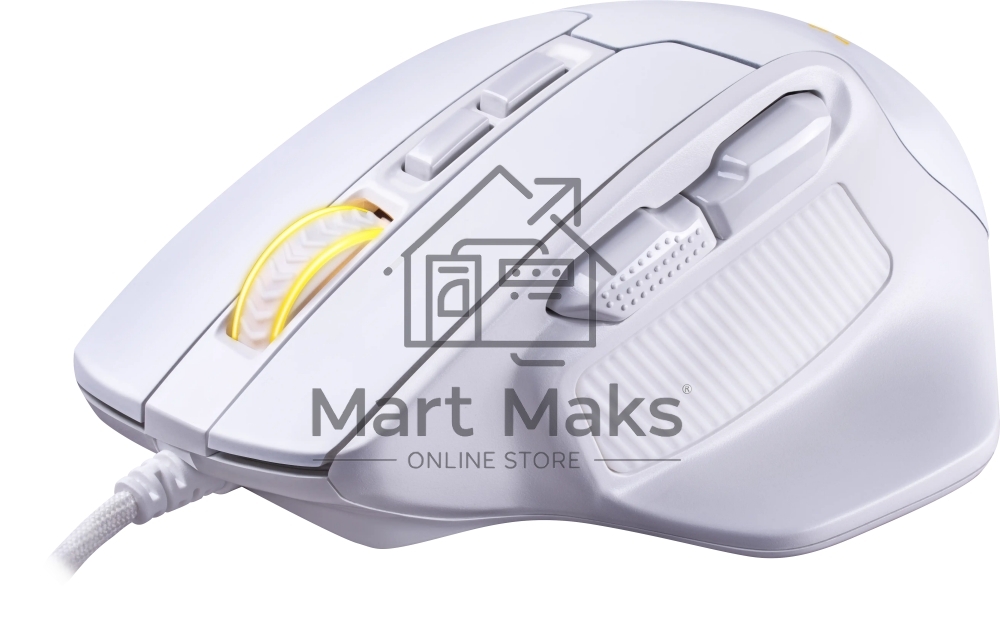 Мышь проводная REDRAGON Bullseye белый, 12400 dpi, USB, кнопки - 8
