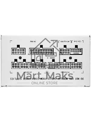 Блок питания Bloody BD-PS750G, 750Вт, 80 PLUS Gold, 120мм, белый