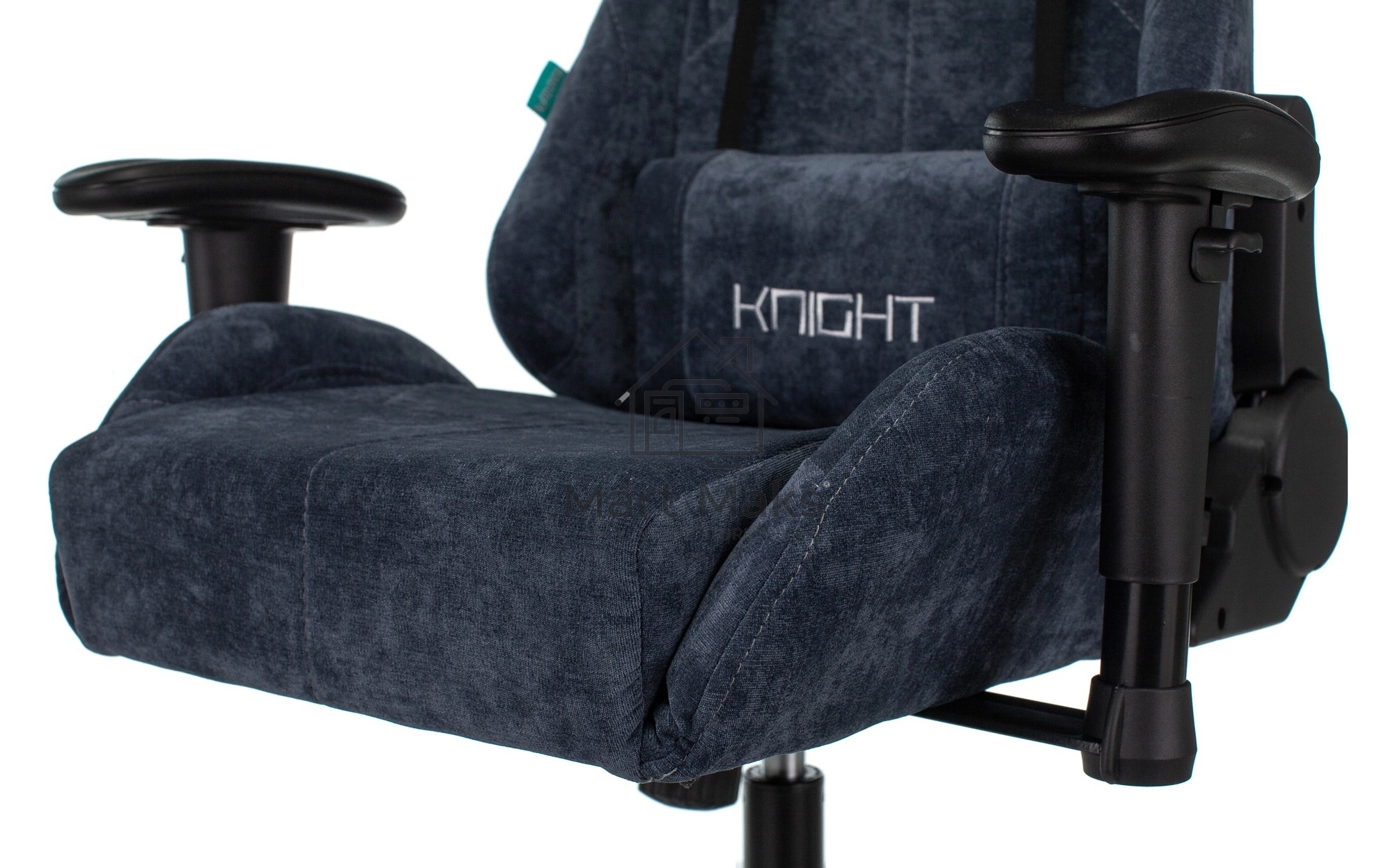 Кресло игровое Бюрократ VIKING KNIGHT LT27 FABRIC синий крестовина металл/пластик