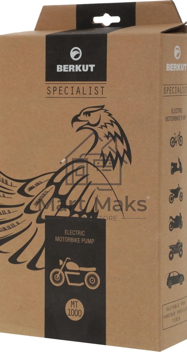 Автомобильный компрессор Berkut MT-1000 11л/мин шланг 0.05м