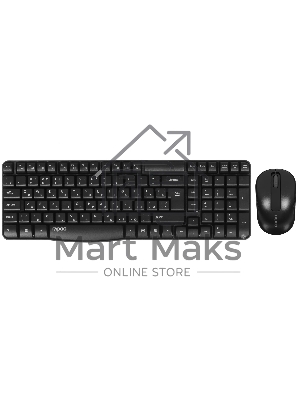 Комплект клавиатура+мышь Rapoo X1800S беспроводной, USB, 1000 DPI, чёрный