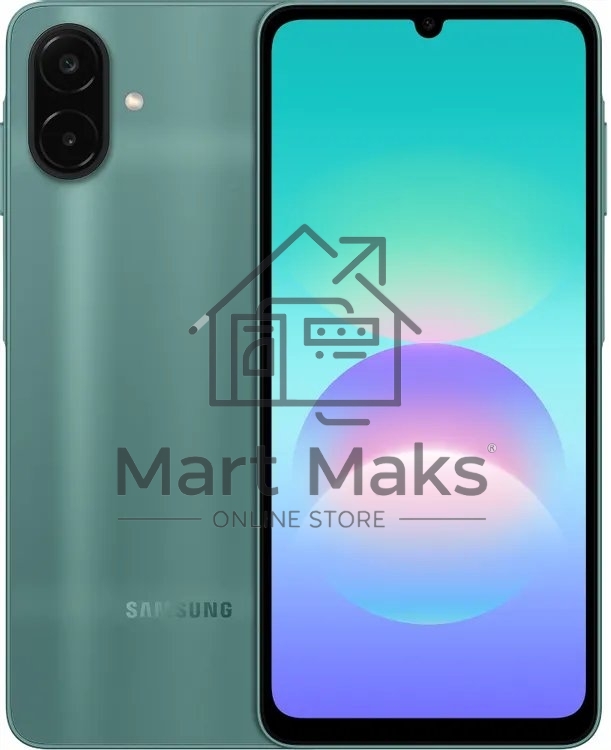 Смартфон Samsung Galaxy A08 6Gb, 128Gb, зеленый