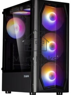 Компьютерный корпус MidiTower Zalman N4 black (ATX,Window, 6xRGb fan, USB 2.0 x2, USB 3.0x1, без БП) (N4 rev.1)
