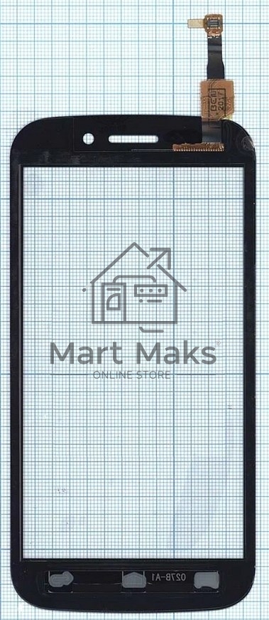 Сенсорное стекло (тачскрин) для Micromax A210 Canvas 4, черное