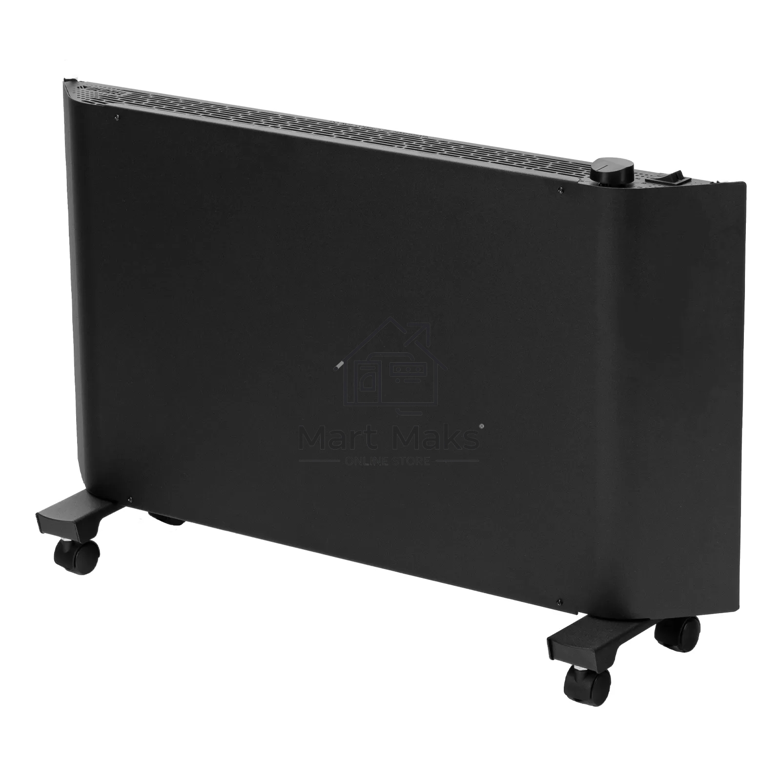 Конвектор Denzel XCE-2000B черный, 2000 Вт, 25 м2, термостат