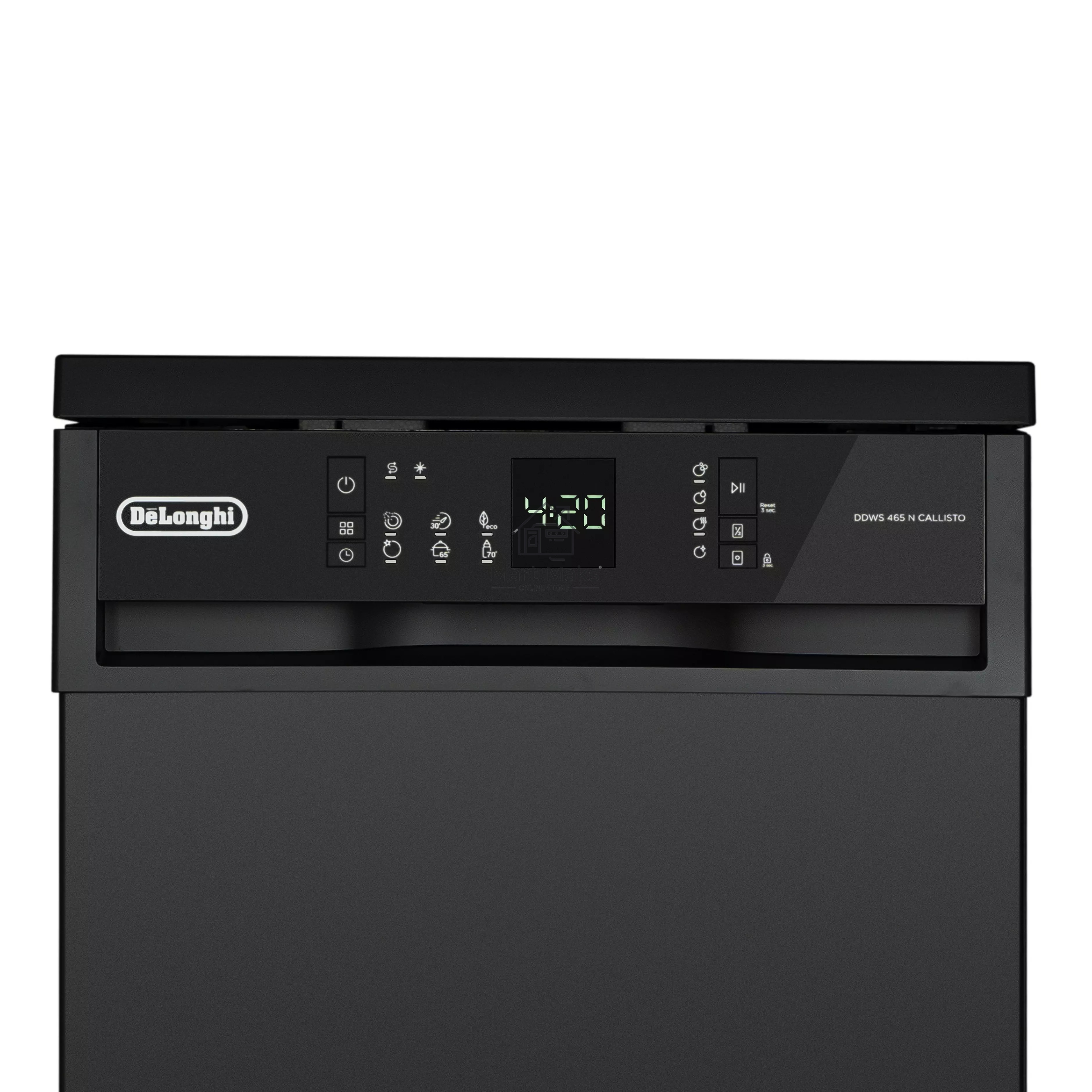 Посудомоечная машина DeLonghi DDWS 465 N Callisto, черная, 44.8 см, 10 компл., 52 дБ, класс A++