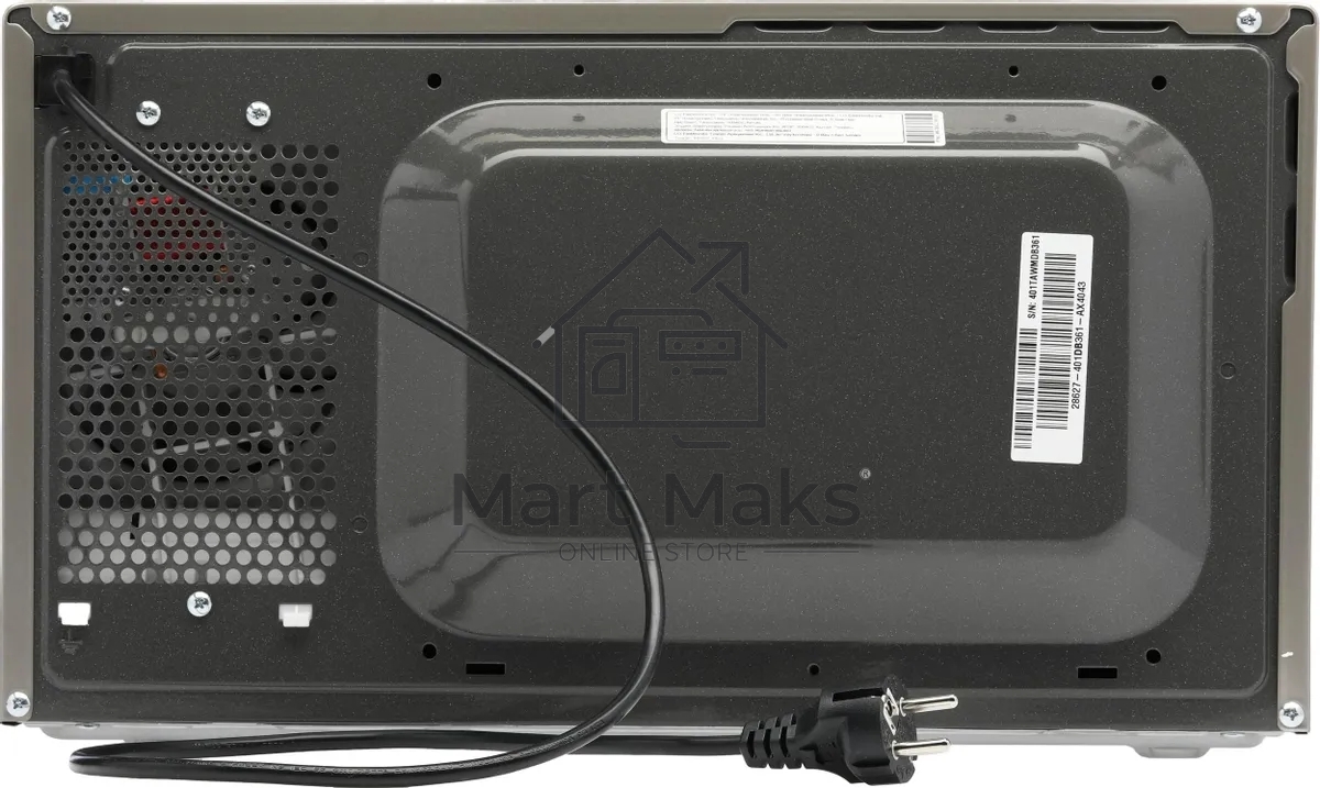 Микроволновая печь LG MW25R35GISL стальной /черный, 25 л, 1000 Вт, переключатели - сенсор