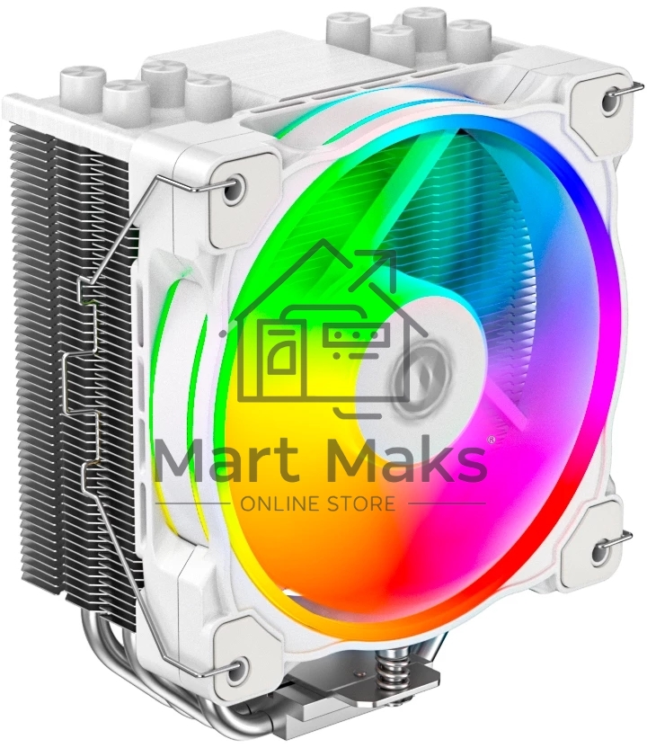Кулер для процессора ID-COOLING SE-214-XT ZF белый 120мм алюминий+медь 1600rpm 28.5db 4-pin 180W 150мм
