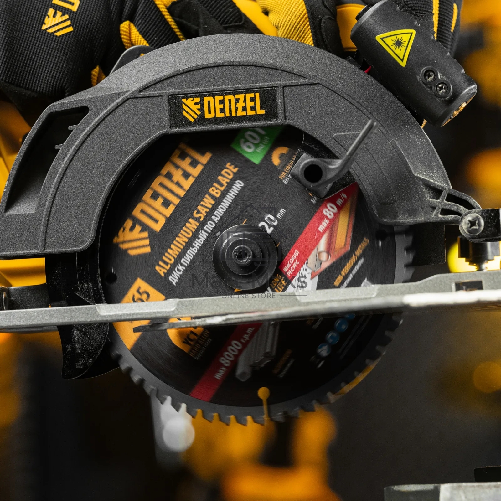 Пильный диск по алюминию Denzel ф165 х 20 мм, 60 зубьев 733747