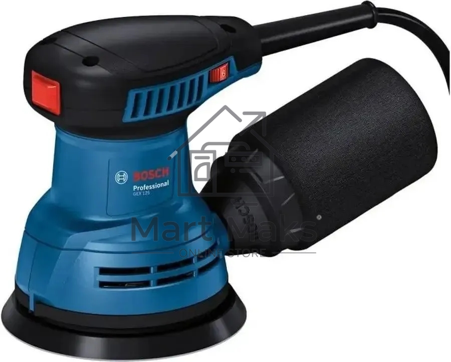 Эксцентриковая шлифовальная машина Bosch GEX 125 290Вт D125мм (06013A80F0)