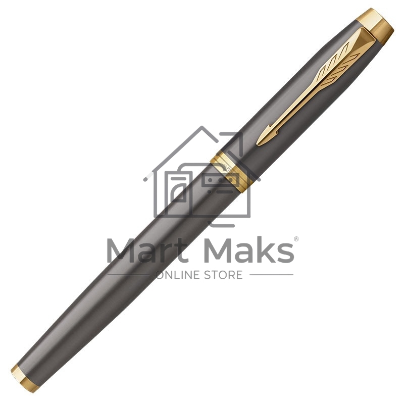 Ручка перьевая Parker IM Premium Grey Core GT (2213776) M, черные чернила, подарочная коробка