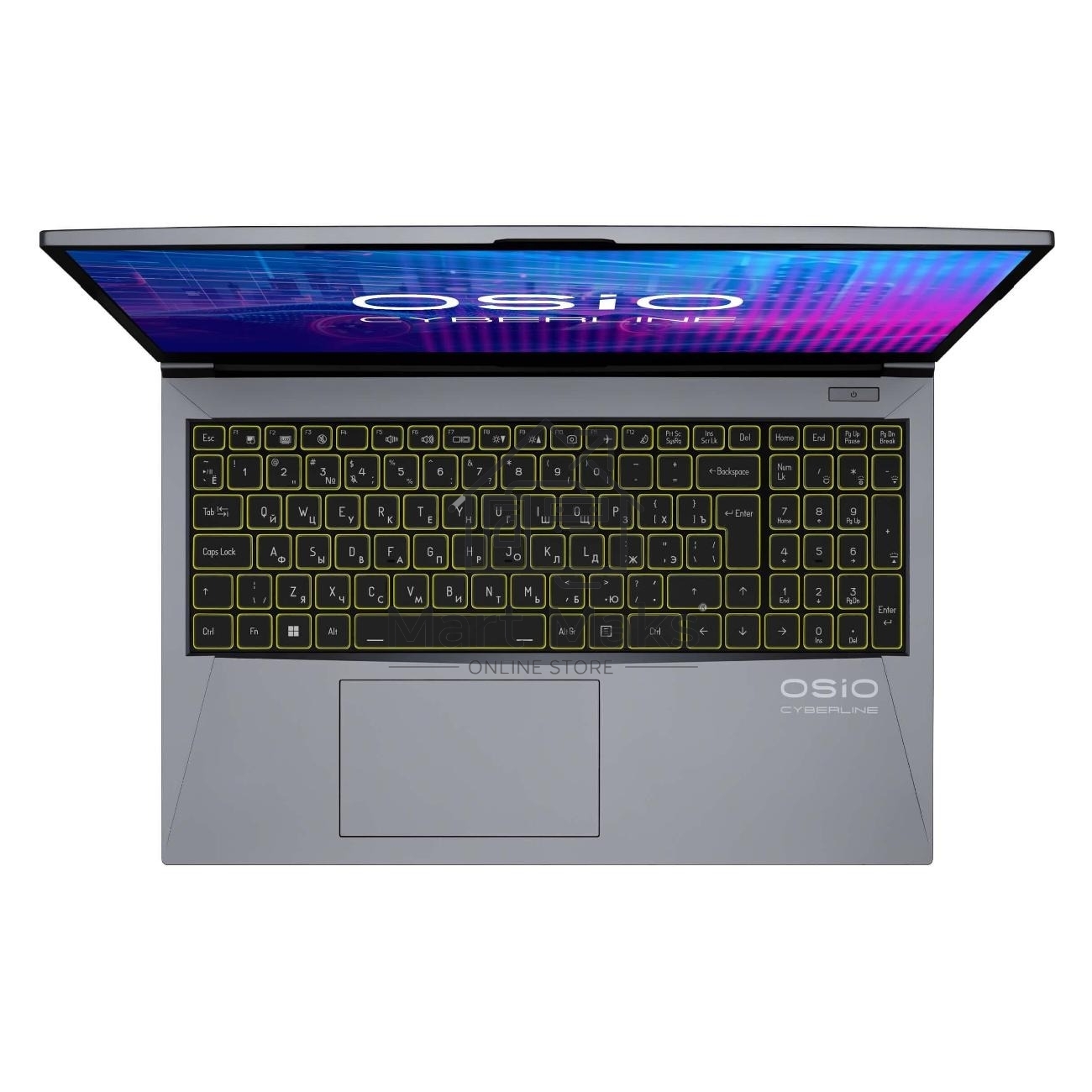 Ноутбук OSIO CyberLine C150i-002 серый i5-12600H /NVidia RTX 4050/16/512/NoOS/(Ghz)/Gb/Ext: + не МПТ