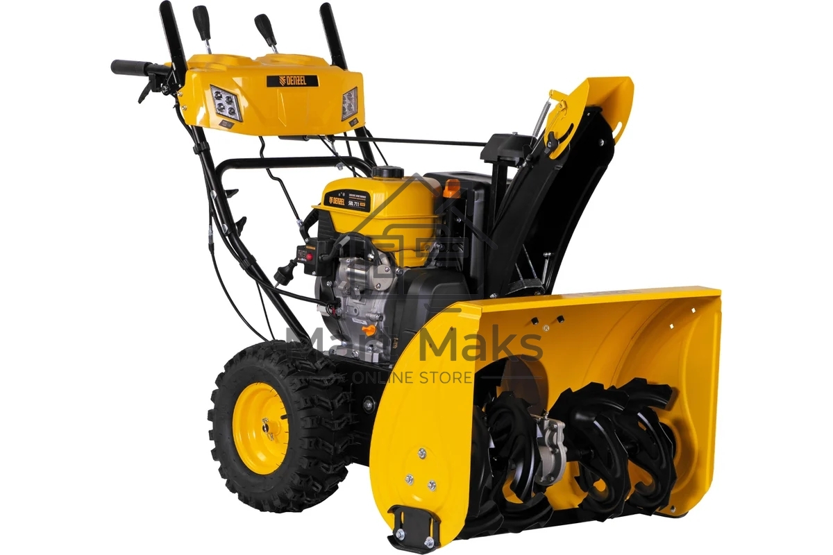 Бензиновая снегоуборочная машина SBL 711D PRO, 302cc, эл.старт, фара, обогрев, блок. дифф. Denzel