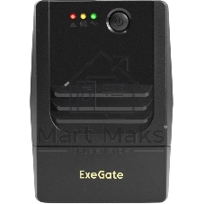 Источник бесперебойного питания ExeGate Power NB-650.LED.AVR.4C13 / 650 ВА / 390 Вт / 4 x IEC 320 C13