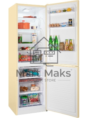 Холодильник Nordfrost NRB 152 E бежевый двухкамерный 205/115 л морозилка снизу
