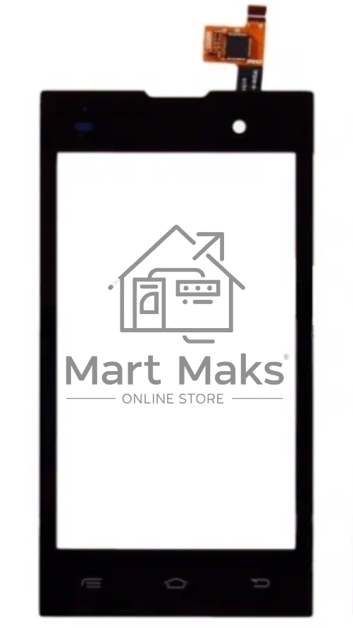 Сенсорное стекло (тачскрин) для Fly IQ4418 ERA Style 4, черное