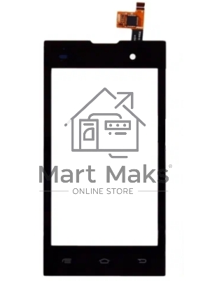 Сенсорное стекло (тачскрин) для Fly IQ4418 ERA Style 4, черное