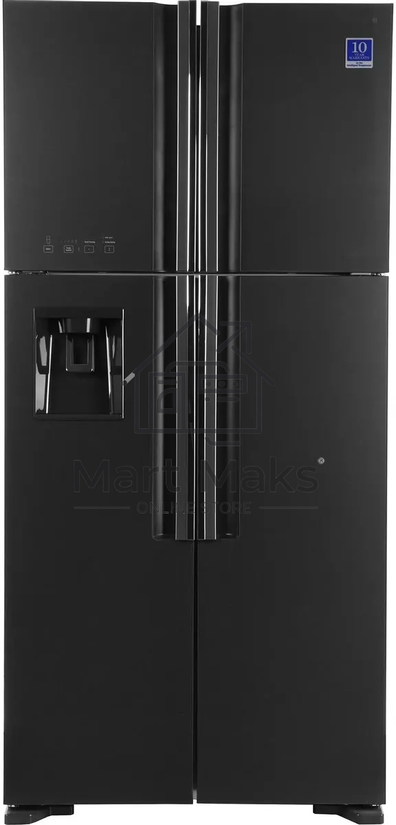 Холодильник Hitachi R-W660PUC7 GGR серый двухкамерный 396/144л морозилка сверху No Frost, Side by Side