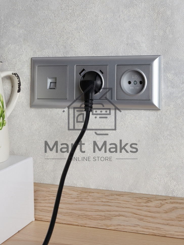 Рамка 3-местная IEK BRITE РУ-3-Бр DECOR 3D-форма алюминий/алюминий
