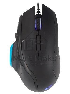 Мышь проводная Acer OMW123 черный, 6400 dpi, USB, кнопки - 8