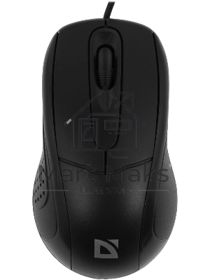 Мышь проводная Defender Standard MB-580 черный, 1000 dpi, USB, кнопки - 3