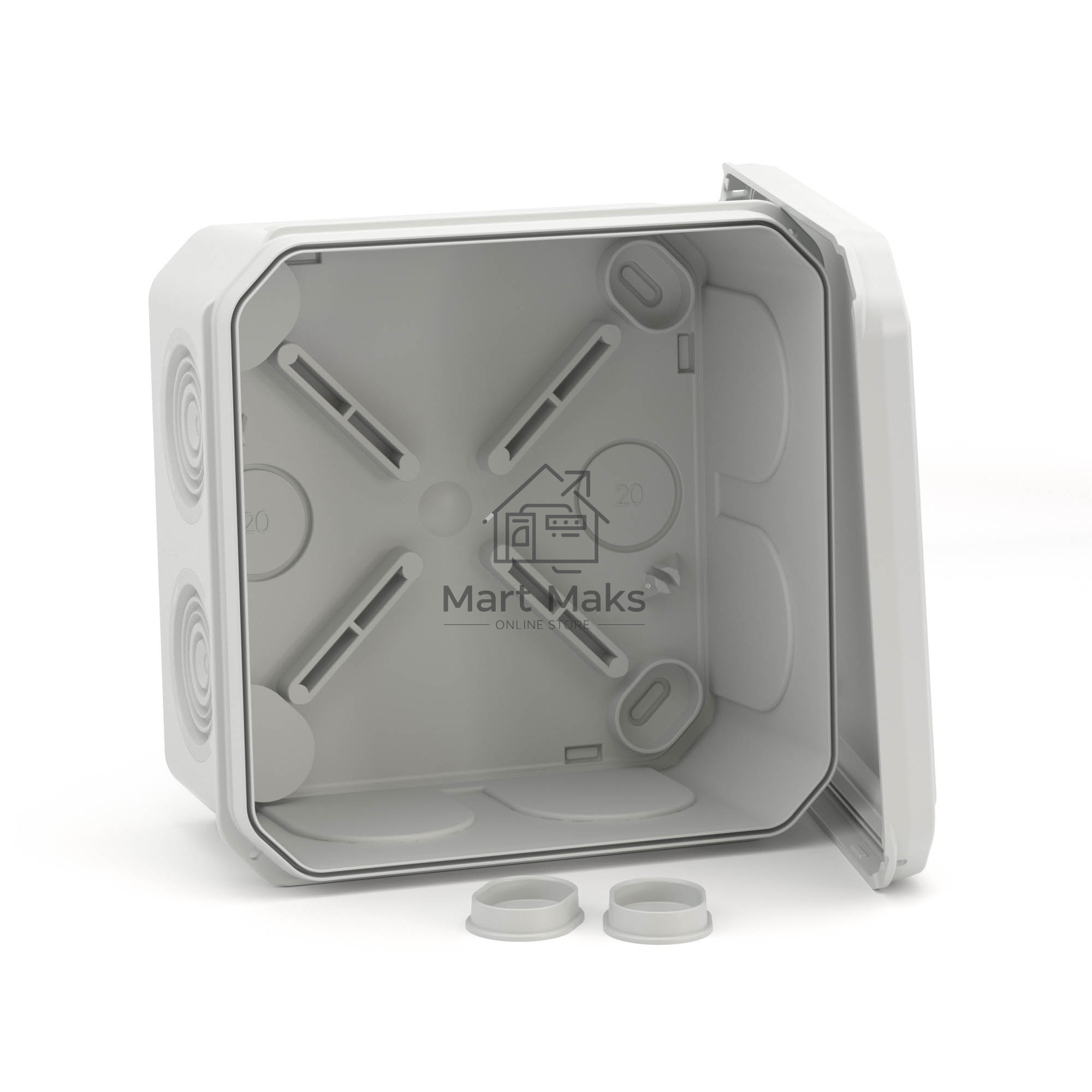 Коробка распр. ДКС 53800 ОП 100х100х50 (6 каб.ввод.) IP55